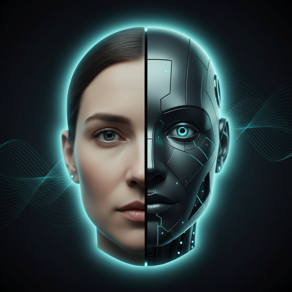 split face with wave background + full frame glow